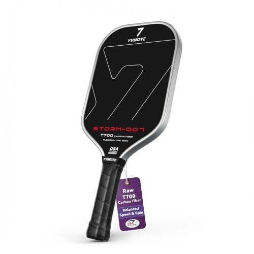 Pickleball Paddles for Advanced Players | Control & Power | Ti-Carbon Hybrid Face | V-Sonic III Kinetic Core 16MM | Large Sweet Spot | Mid-Weight | Extended Grip | USAPA (Titan800 TiCarbon)