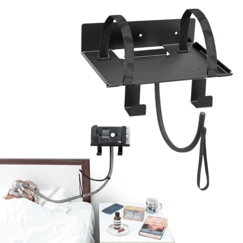 CPAP Wall Mount Shelf for ResMed AirSense 11（Black）Bedside Holder
