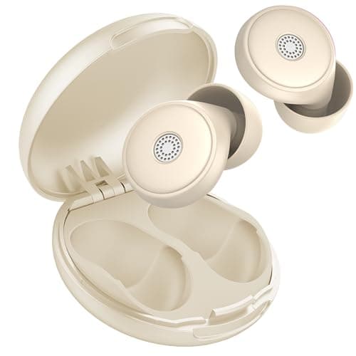 Ear Plugs for Sleep Noise Cancelling -45dB, for Concert, Working, Sleeping | Soft and Reusable Silicone Hearing Protection Earplugs with 8 Eartips and Carrying Case, for Studying, Traveling (White)