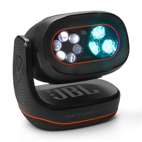 JBL PartyLight Beam - Bluetooth Projection Party Light, Take Your Party to The Next Level with Room-Filling choreographed lightshow, Match Your Energy