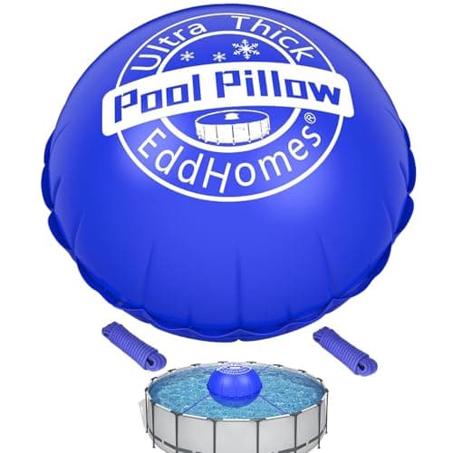 5x5ft Pool Pillow for Above Ground Pools, 0.5mm Extra Thick & Strong Cold-Resistant Pool Pillows Round for Closing Winter, Poo l Pill ow for Winterizing to Last All Season