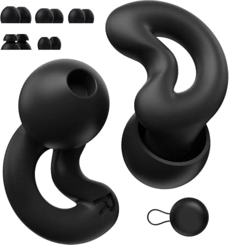 Relaxcharm Ear Plugs for Sleeping, 40 dB NRR, Side Sleepers, 5 Ear Tips