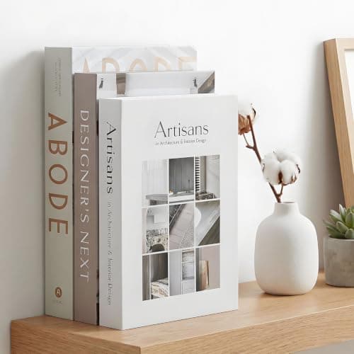 Decorative Books for Home Decor - Modern Coffee Table Books for Display - Minimalist Aesthetic Faux Books for Shelf, Mantle & Living Room
