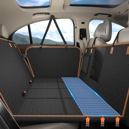 MyeMdan Hard Bottom Dog Car Seat Cover, Dog Seat Cover for Back Seat