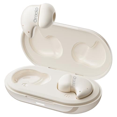 oraolo Sleep Earbuds, Mini Wireless Earbuds in Ear, Sleep Headphones Design for Side Sleeper, 24H Bass Stereo, Bluetooth 5.4, with ENC Noise Cancelling, IPX6 Waterproof Ear Buds for Android iOS