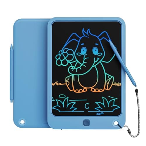 Toys for Girls Boys, Colorful Doodle Board Drawing Tablet, Memo Board, Drawing Pads with Lanyard, Travel Educational Toys Gifts for Boys Girls Age 3 4 5 6 7 8 9 Years(Navy)