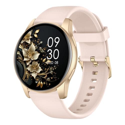 Smart Watch for Men Women, 1.38'' Smart Watches (Answer/Make Call), Fitness Tracker with Heart Rate/Sleep Monitor, IP68 Waterproof Activity Tracker, Pedometer for Android iOS(Rose Pink)