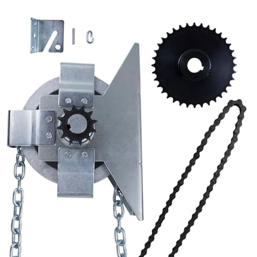 LAJIAOZ Garage Door Jackshaft Chain Hoist - 3:1 Reduced Drive Heavy Duty Hoist for Roll Up Doors and Jackshaft Garage Door