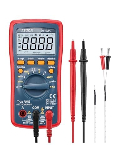 AstroAI Digital Multimeter 132A, TRMS 4000 Counts Auto-Ranging Voltmeter