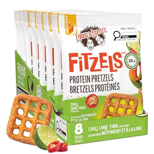 Lenny & Larry's FITZELS Protein Pretzels Chilli Lime, 20g Protein