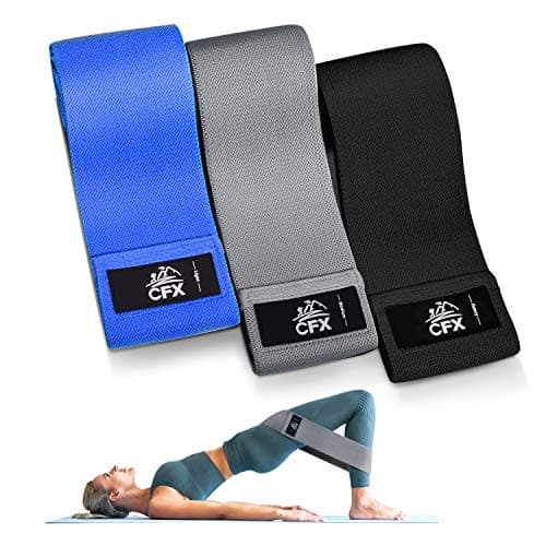 CFX Resistance Bands 3 Sets, Premium Exercise Loops with Non-Slip Design for Hips & Glutes, 3 Resistance Level Workout Booty Bands for Women and Men