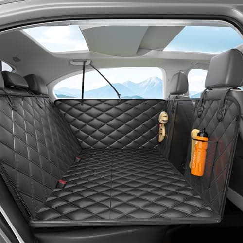 Dog car seat Cover, Hard Bottom Back Seat Extender for Dogs