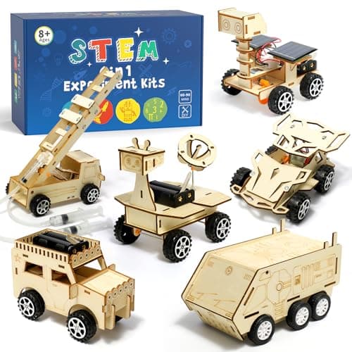 STEM Kits for Kids Age 8-10, Toys for Boys Age 8-12, Science Building Projects Crafts for 8-13 Building Model Car Kits, Wooden 3D Puzzles, Birthday Gifts for 8 9 10 11 12 13 Year Old Teen Boys Girls