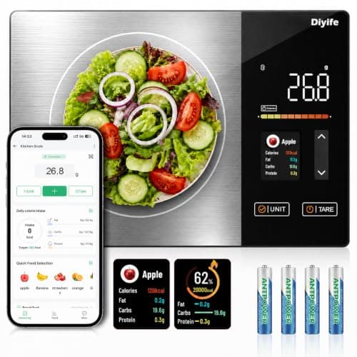 Diyife Smart Food Scale with Calorie Counter, TFT Display, Works with App
