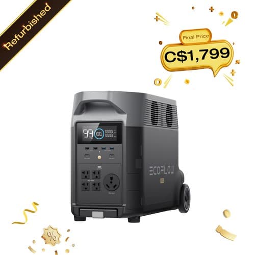 EcoFlow DELTA Pro 3600Wh Portable Power Station Generator Certified Refurbished