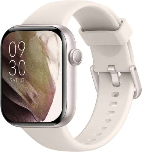 Smart Watch for Men Women, Bluetooth Calling, 1.85" HD Touch Screen Fitness Tracker, 140+ Sports Modes, Heart Rate Sleep Monitor, DIY Dial, IP68 Waterproof, Compatible with Android & iOS(Starlight)