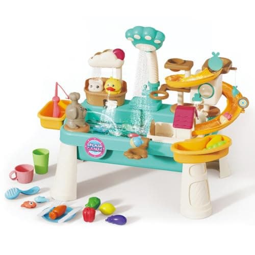 IMLoved Water Table - Toddler Sensory & Play Table (Tiger Paw Shower)