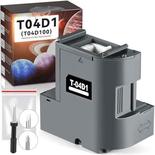 T04D1 Ink Maintenance Box for ET-15000 ET-3750 ET-3760 ET-4750 ET-4760 ET-3850 ET-4850 WF-2860 XP-5100 ET-3710 ET-5150 ET-3830 ST-M1000 ST-3000 ET-M2170 Printers. TO4D1/TO4D100/EWMB2/04D1