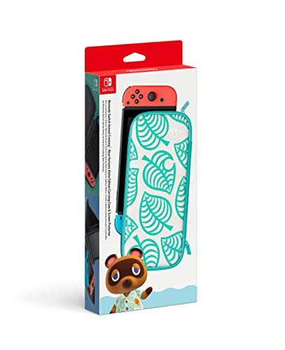 Nintendo Switch Animal Crossing: New Horizons Aloha Edition Carrying Case & Screen Protector